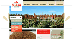 Desktop Screenshot of genesisseeds.com.ar